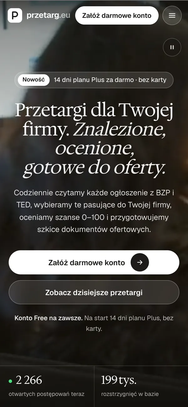 przetarg.eu na telefonie